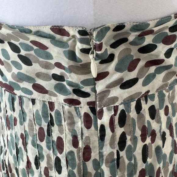 Banana Republic Printed Oval Dot Midi Skirt Size 12 - Picture 5 of 7